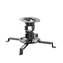 conecto SA-CC50280-B Ceiling Mount for Projectors, Tiltable (+/-15?), 360? Rotatable Ceiling Distance 15 cm, Maximum Load 13.5 kg, Universal Mounting