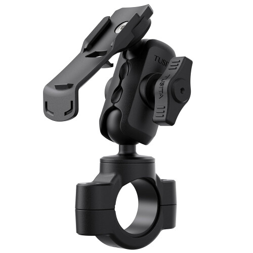 TUSITA Motorcycle Mount Double Socket Arm Handlebar Base Compatible with Garmin Handheld GPS