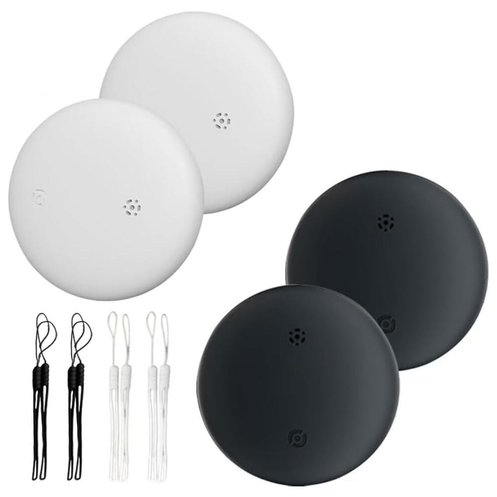 Airtag Air Tag Airtags Smart Tracker Tags Tile Airtag Apple Gps Tracker Tag With Find My App Finder 1/2/4 & (Ios Only) (4-Brack) White/Black 762949365748