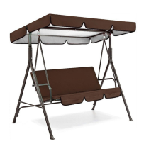 Sunshade for Swing Pew 2/3 Seater Garden Chair Cover Polyester Taffeta Waterproof Canopy Tools C