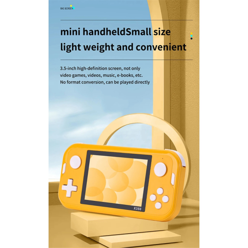 3.5Inch Retro Game Console 8G 6800 Games Portable Handheld Video E-Book Blue 2