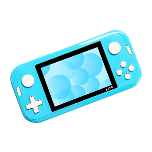 3.5Inch Retro Game Console 8G 6800 Games Portable Handheld Video E-Book Blue 1