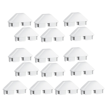 16 Pack White Vinyl Picket Fence Caps 7/8in X 3in Parts for Garden Fencing Outdoor