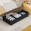 Under-Bed Locker Storage Box with Wheels Bed Bottom Rolling Container Under 6