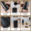 Electric Grinder Portable USB Charging Coffee Automatic for Espresso Black 7