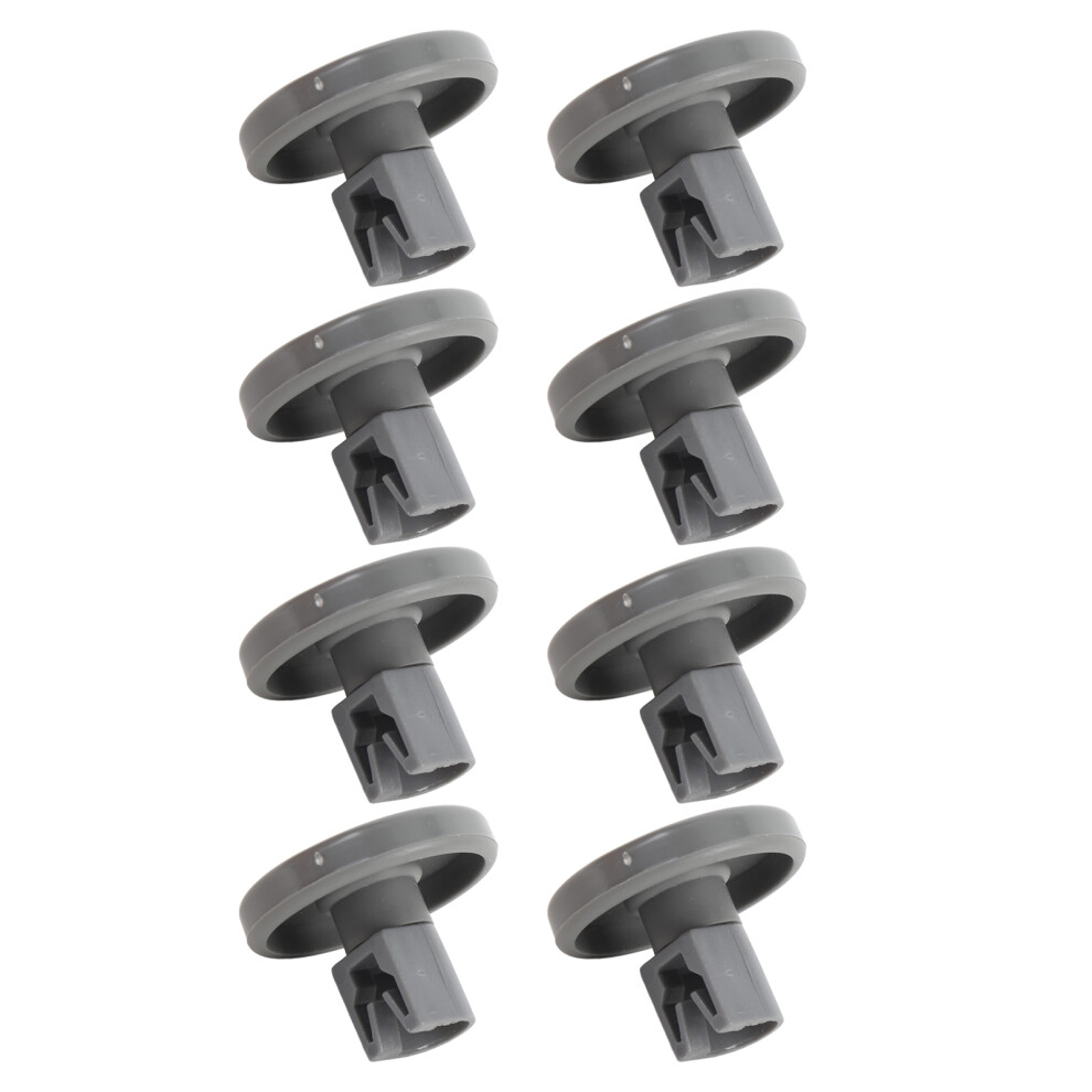 8PCS ABS Dishwasher Rack Wheel Replacement, High Strength Lower Dish Rack Casters
