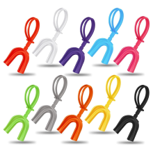 10 Pcs Strapped Mouth Guard Sports Mouthguard with Strap Adult Youth Kids Football Mouthpiece Protector