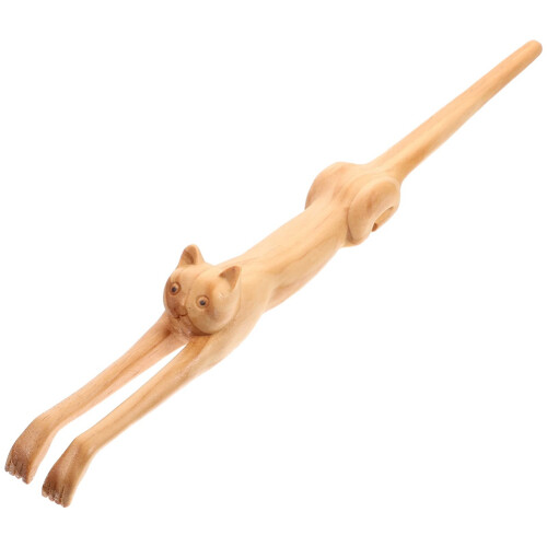 Wooden Cat Shaped Back Massager Backreliever Spontaneous Artifact Scratcher 2