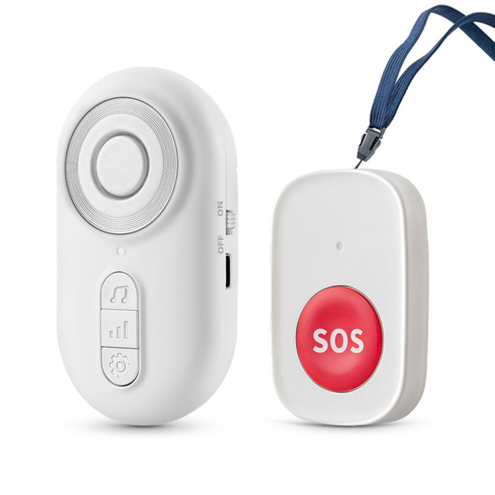 Saudism Caregiver Pager Wireless Nurse Call Buttons For Elderly Monitoring Sos Alert System Portable Alarm Bell