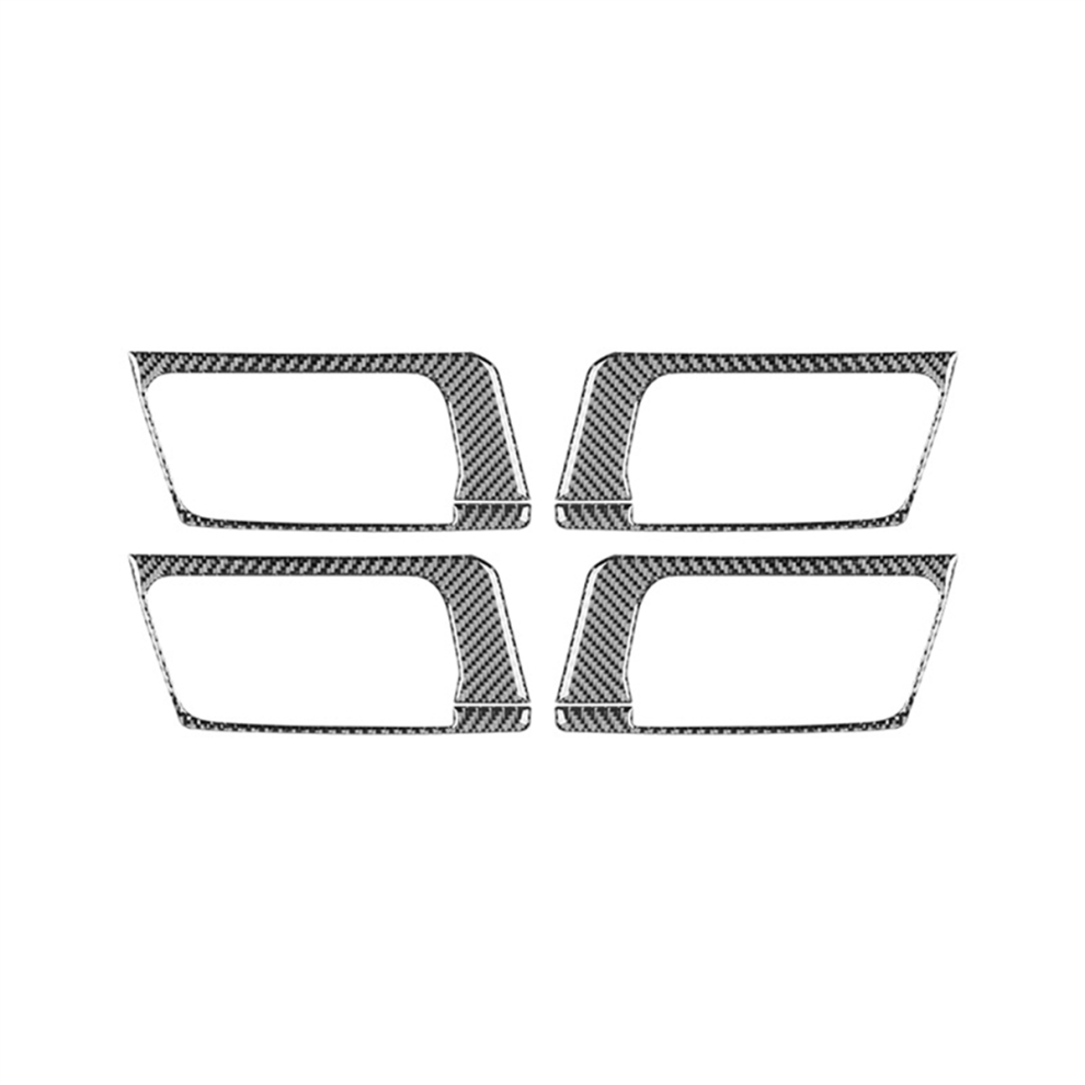 Saudism Carbon Fiber For 2010-2020 Inner Door Handle Bowl Cover Trim Interior Accessories