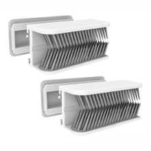 2PCS Hair Catcher Grabs Traps Shed in Shower Wall-Mounted Protects Drain for Wall