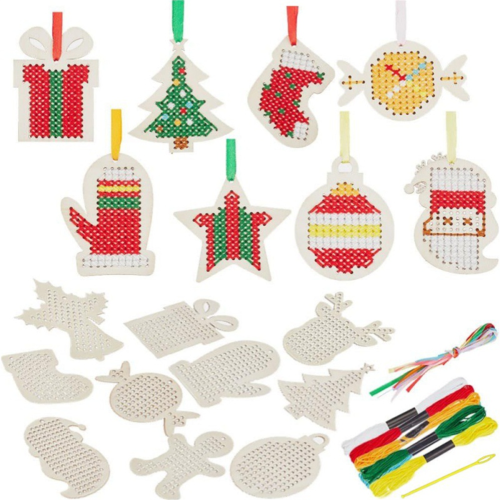 Wood Kits Christmas Theme Chip Kit Tree Decoration Ornament