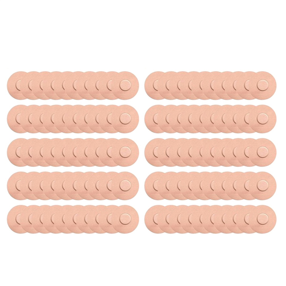 Saudism 100Pcs Sensor Adhesive Freestyle Patches Waterproof Sports Continuous Glucose Monitor Sticker Overpatch Stickers B