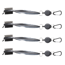 Golf Club Cleaning Brush, Ball Double-Sided Tool, Nylon Steel Tool Accessories Gray