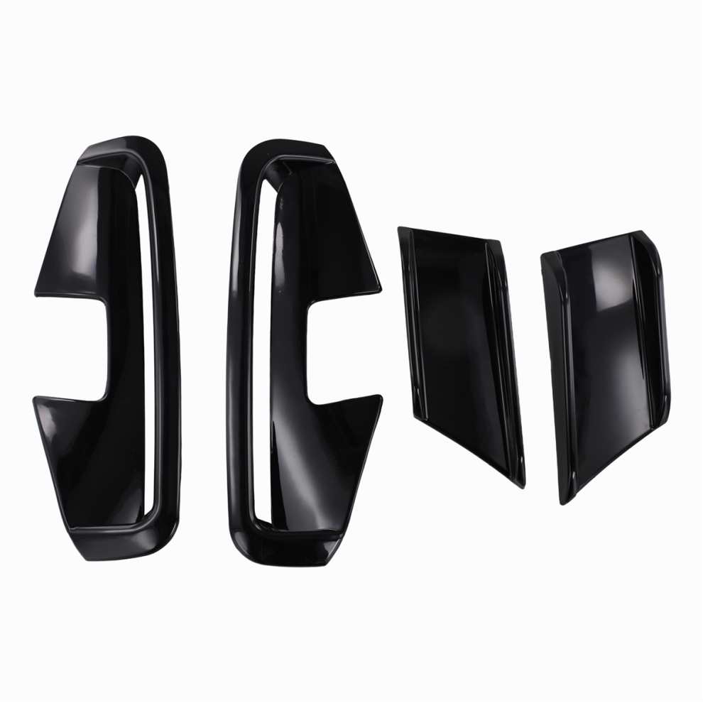Car Front Bumper Side Splitter Spoiler Canards Air Knife Trim For 4 Series G22 G23 2020+ Bright Black 4852145479335