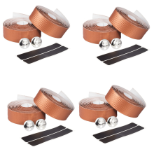 Breathable Carbon Pattern Bicycle Road Bike Straps Anti-Slip Shock-Absorbing Handlebar Tape Orange