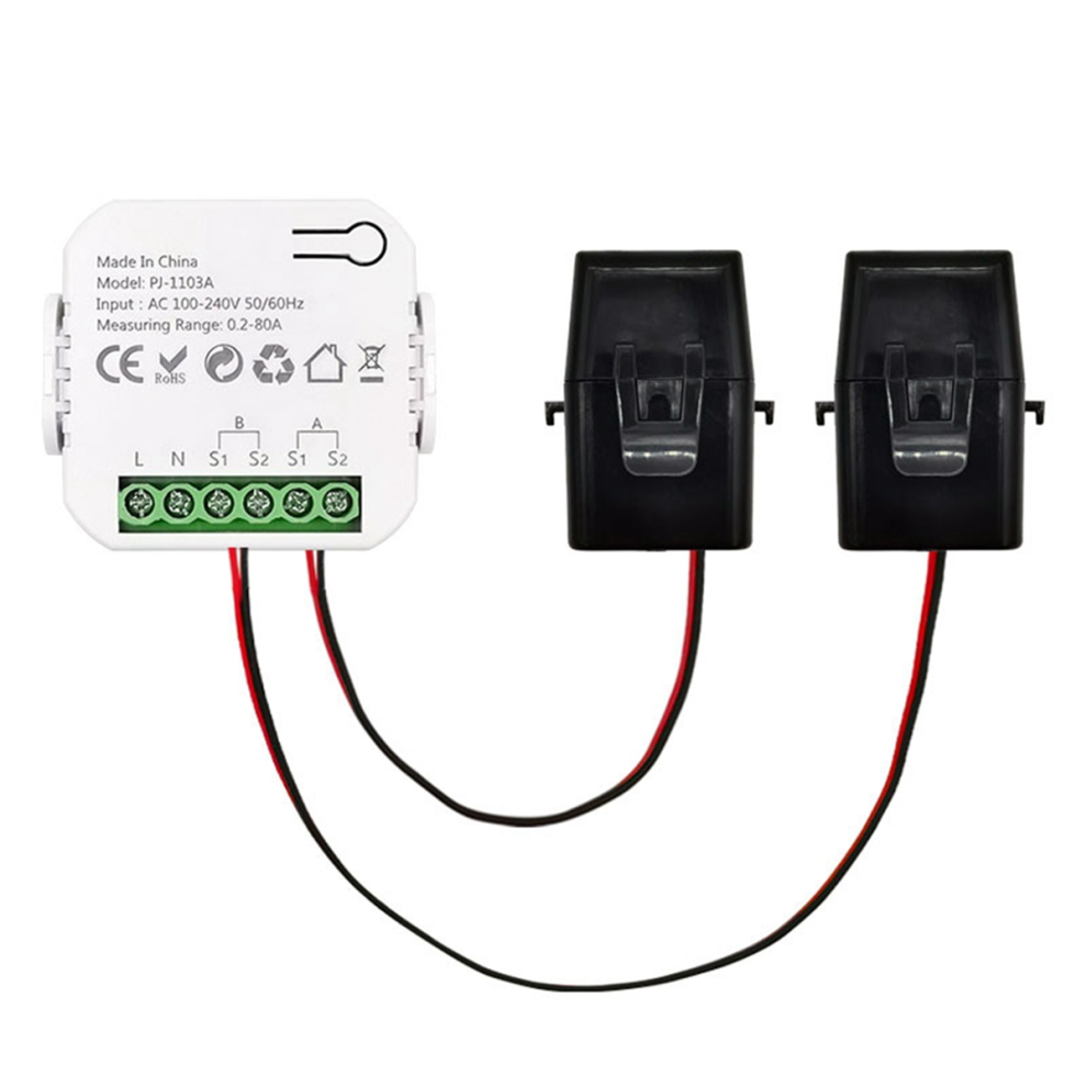 Tuya Smart Energy Meter Power Production Consumption Bidirectional Monitor 0.2-80A Support App Control 4852145475160