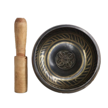 Tibetan Singing Bowl 8cm Size Scripture Helpful for Meditation Yoga Relaxation Chakra Healing Prayer
