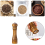 Wooden Cooking Salt and Pepper Grinder, Spice Jar, Grinding Bottle, Kitchen Tools 7