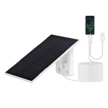 Solar Panel Charger for Mobile Phone 2W Portable Mini Panels with 2in1 Charging Cable IP65 Camping Backpacking