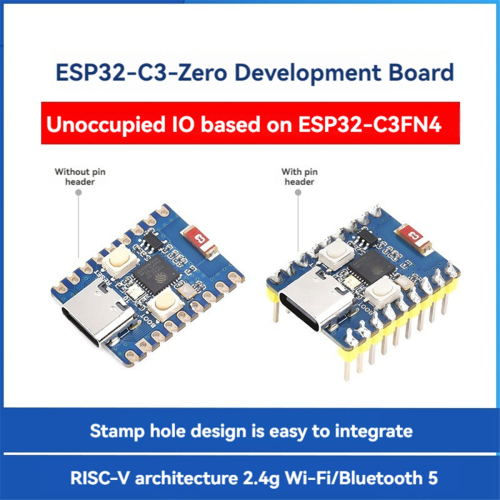 ESP32-C3-Zero Development Board Wifi Bluetooth Module RISC-V 32-Bit Single-Core Processor ESP32-C3FN4 Type-C B 2