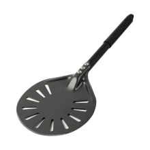 Pizza Turning Peel with Long Handle Aluminum Non-Stick Spinner Scratch Resistant Paddle