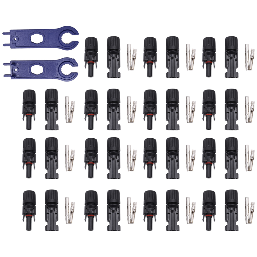 15 Sets -4 Connector Photovoltaic Connectors, Waterproof Cable 4852145491764