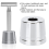 Safety Stand/Base Aluminum Alloy Regular Holder ( Not Included) Silver 5