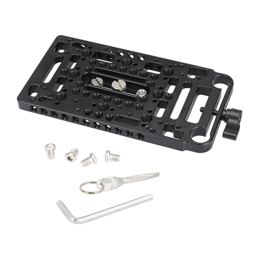 Cheese Plate V Mount Battery With 15Mm Rod Clamp One-Piece For Lock Power Supply Splitter Adapter Light 4852145490736