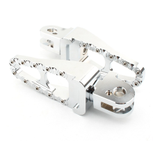 Motorcycle Rear FootRest Footpegs Foot Pegs Pedals for 01-15 Bonneville T100 T900 04-15 Trunxon 1200 Silver