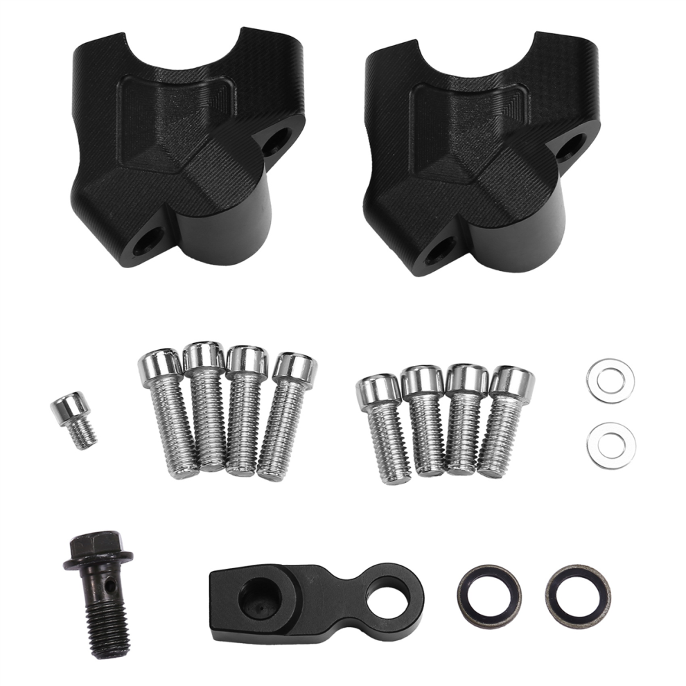 Motorcycle Handlebar Riser Mounting Clamp Height And Rear Shift Adapter Parts For 800Mt Black 4852145497506