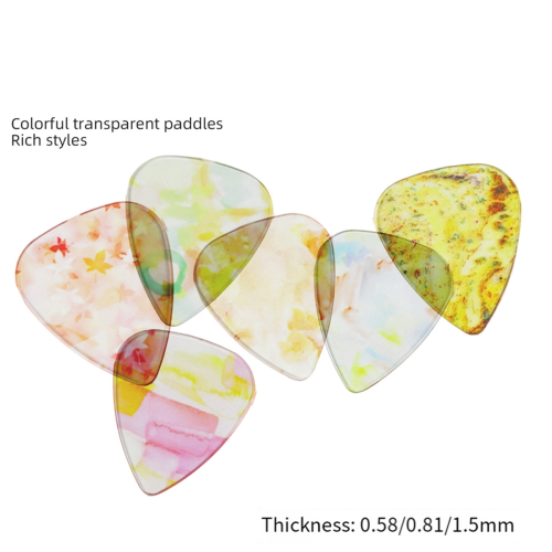 Transparent Picks, Guitar Folk Guitar, , Personalized Color Picks C 2