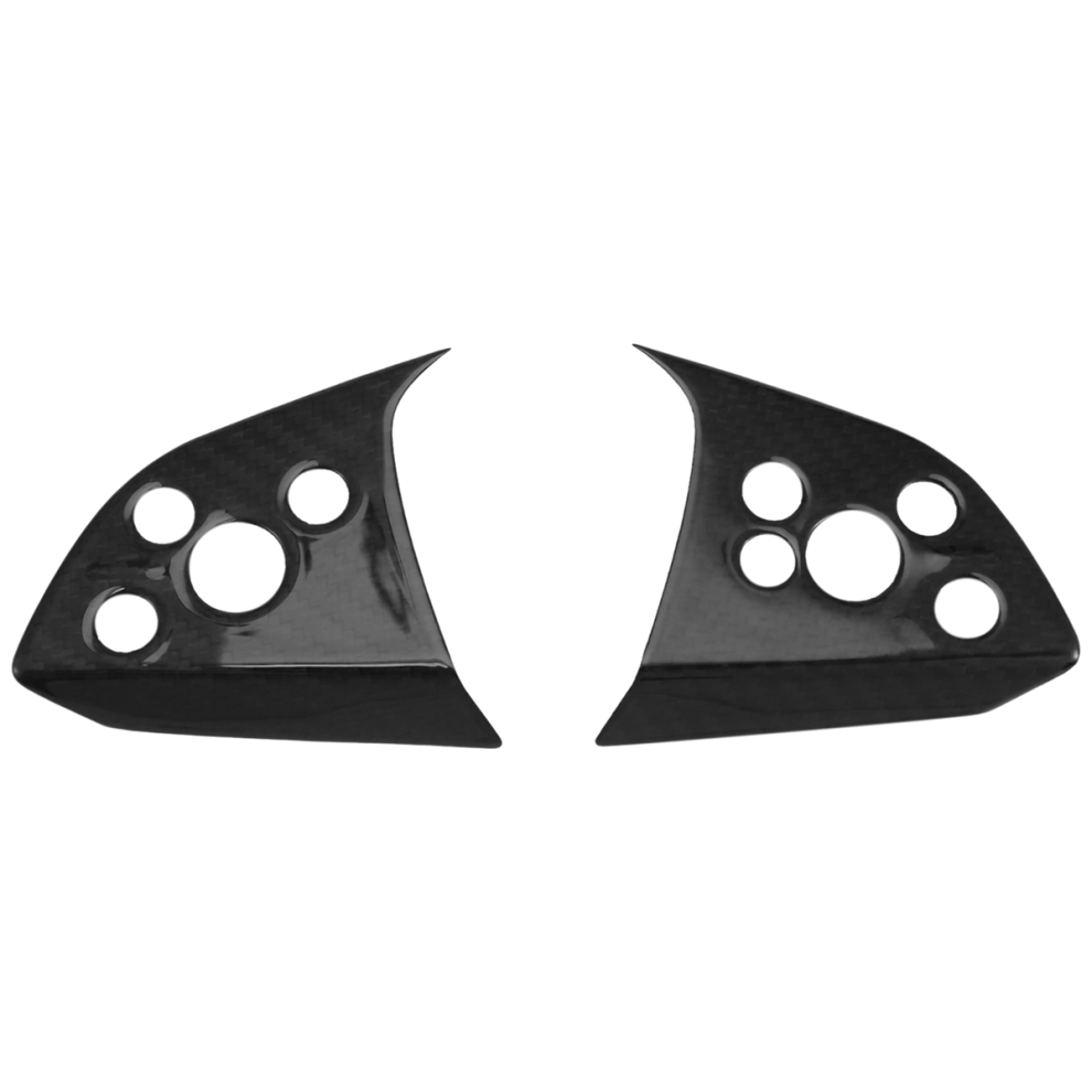 Car Steering Wheel Scroll Knob Trim Sticker Carbon Fiber For 2024 Interior Accessories 4852145494468
