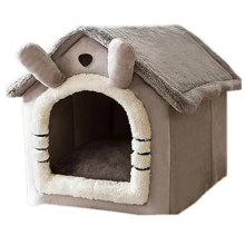 Cat/Dog Bed Removableand Washable Foldable Pet Sleepping Cat House Kennel for Dog Indoor Nest M