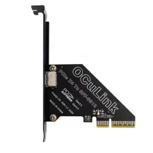 PCIe 4.0 X4 to Oculink SFF8611/8612 Expansion Card SFF-8639 U.2 SSD for External Graphics Win/Linux