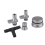 PCV Reroute & Resonator Kit for 2004-2010 6.6L Silvery 2