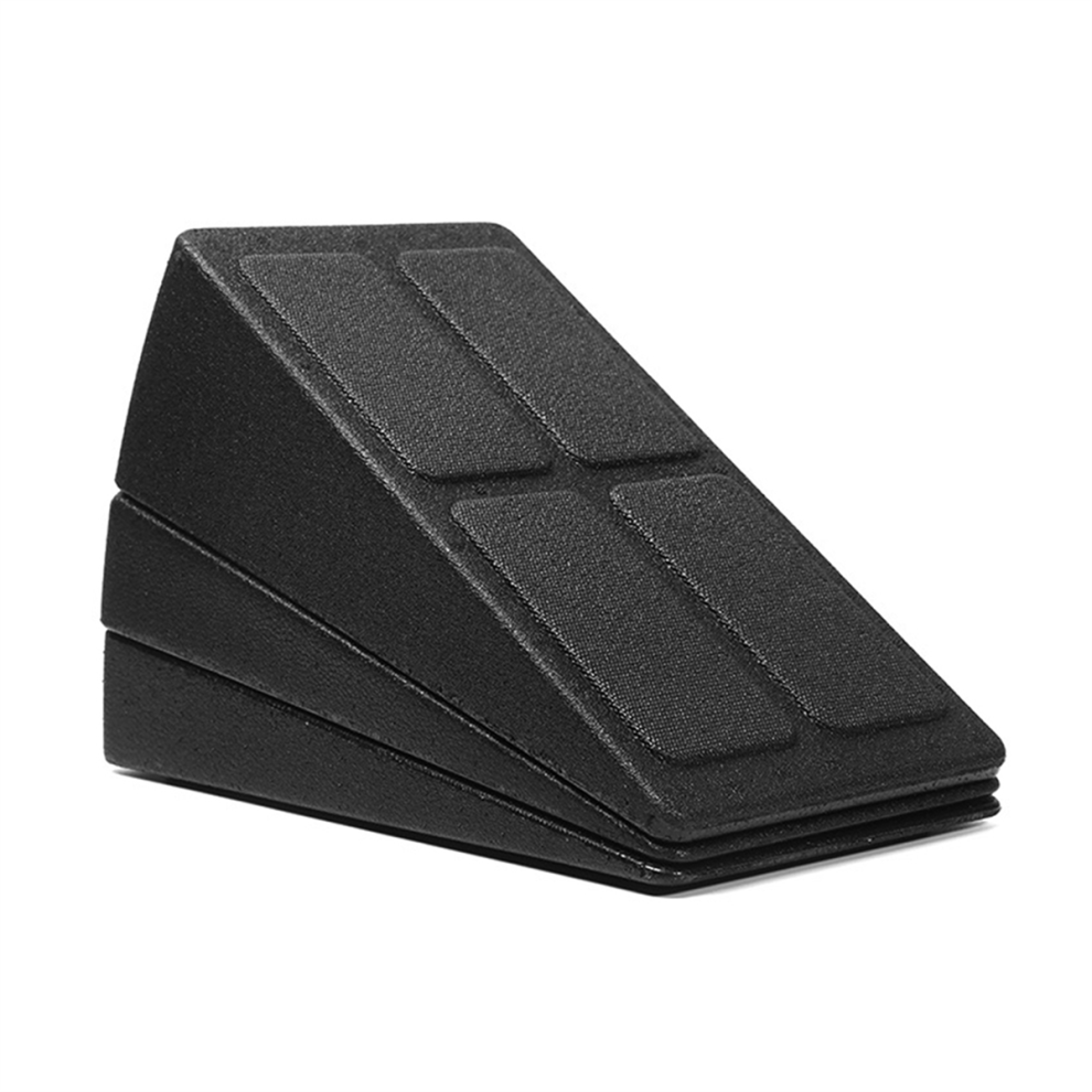Saudism Black Squat Wedge Block Adjustable Non-Slip Ramp Calf Stretcher Slant Board Strength For And Deadlift