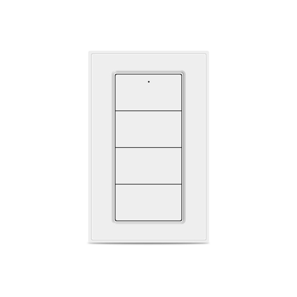 Photos - Other Electrical Equipment Tuya Zigbee Wireless 4-Gang Scene Switch Smart Life App Control, Battery Powered Portable Push Button