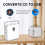 Portable Bluetooth CD Player with Vertical Design, Speakers, FM Radio, Support USB, AUX ,and LCD Display 4