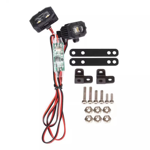 RC Car Lights LED Spotlight with Controller for 1/10 TRX4 SCX10 9004 Light A 1