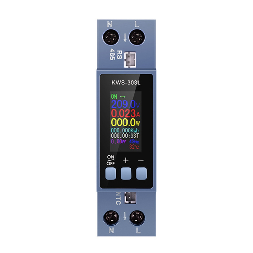 Led Digital Energy Meter Din Rail Mount Voltmeter Ammeter Wattmeter Ac 100-290V With Rs485 Kwh Power 4852145404078