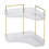 Corner Bathroom Counter Storage Rack Countertop Cosmetic Dressing Table Tray 2 Layers 2