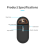 134.2KHz RFID Reader Pet Scanner Portable Animal Chip for ID Number Identification Black 6