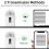 134.2KHz RFID Reader Pet Scanner Portable Animal Chip for ID Number Identification White 9