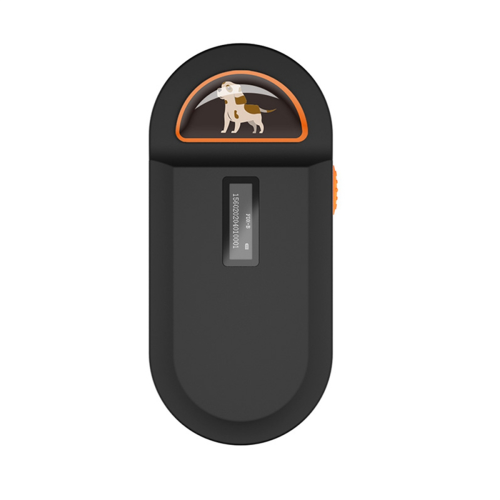 134.2KHz RFID Reader Pet Scanner Portable Animal Chip for ID Number Identification Black