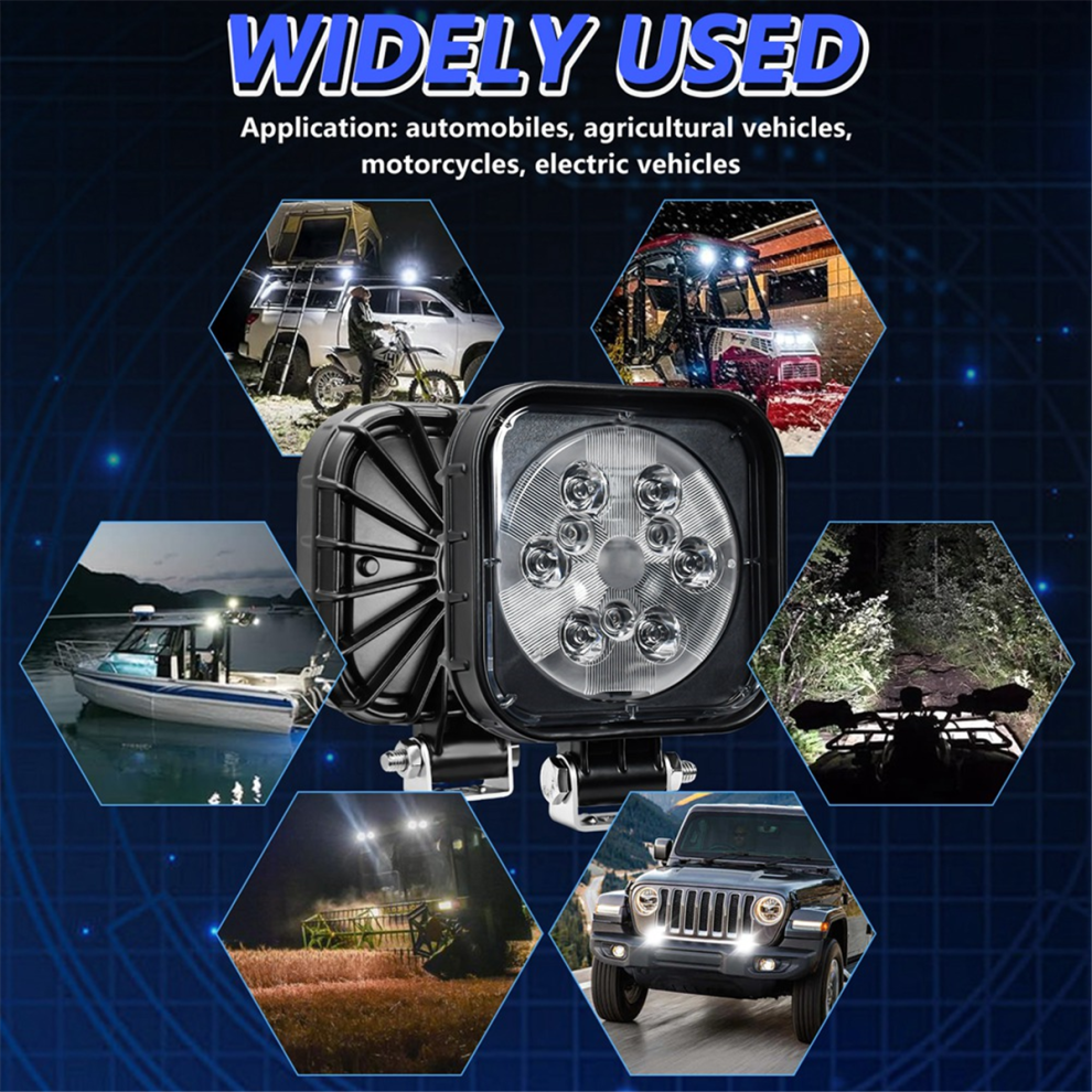 Led Pods Rectangle Auxiliary Vehicle Work 160W Head For Car Truck Atv Suv Off Road Light 4852145414589