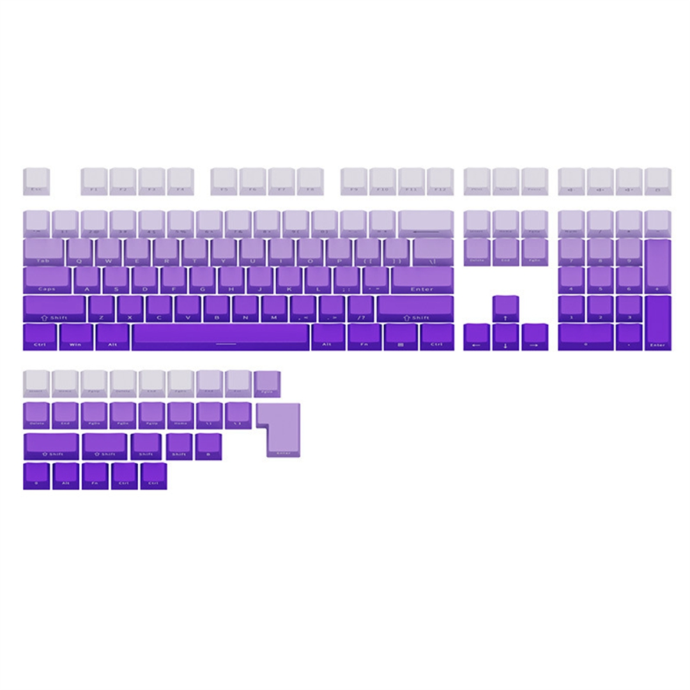 136 Keys -Profile Pbt Keycaps Gradient Translucent Side Engraved Key Caps For Gaming Mechanical Keyboard A 4852145412998