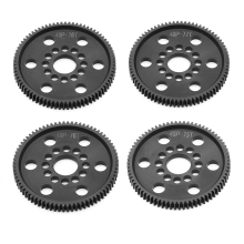 4PCS 48P Spur Gear Main 75T+76T+77T+78T Universal for 3Racing S XI XIS D4 D5 1/10 RC Car Upgrade Parts