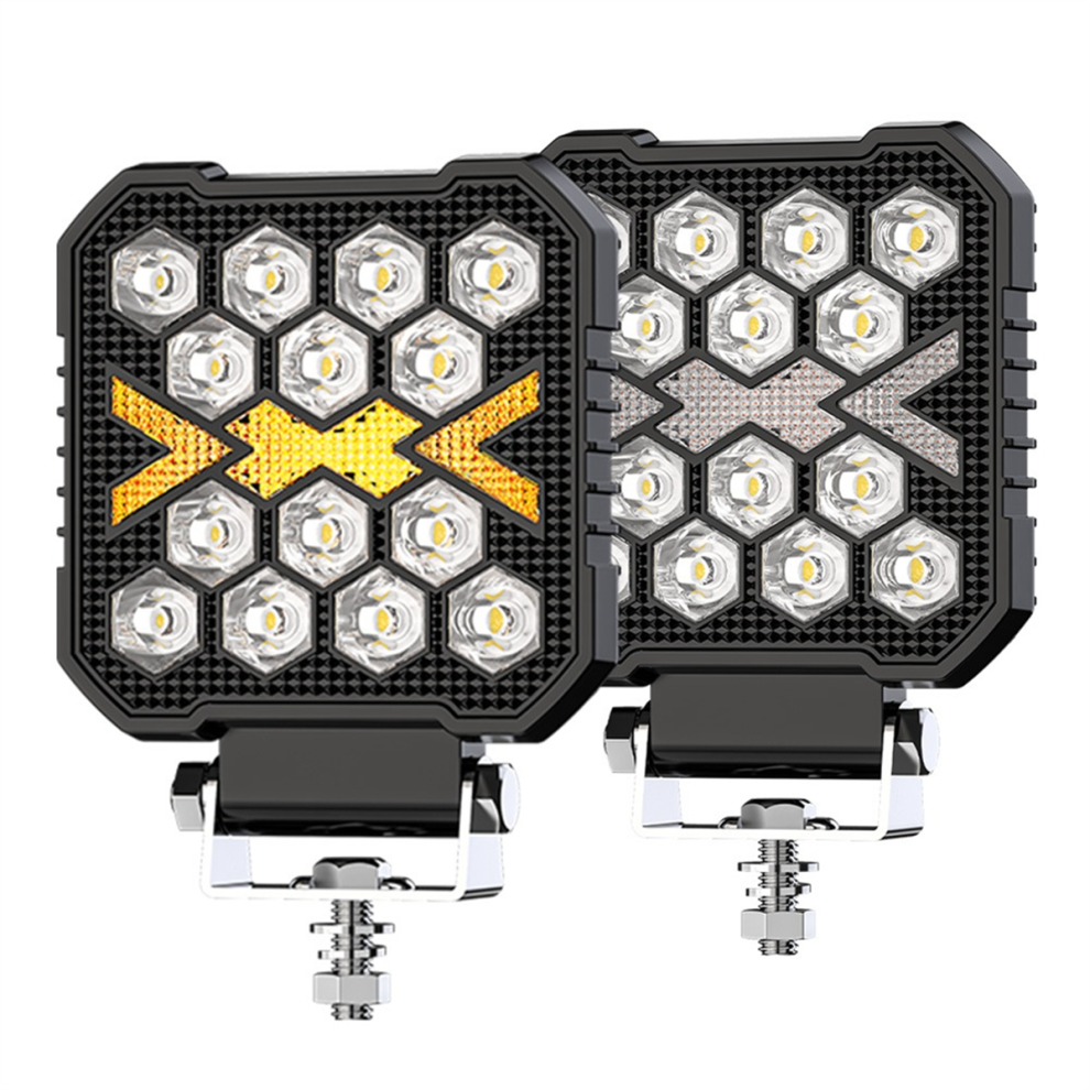 4 Inch Led Work Lights For Truck, 30W Auxiliary Offroad Driving Tractor Suv Atv Boat White/Amber/Light 4852145412400