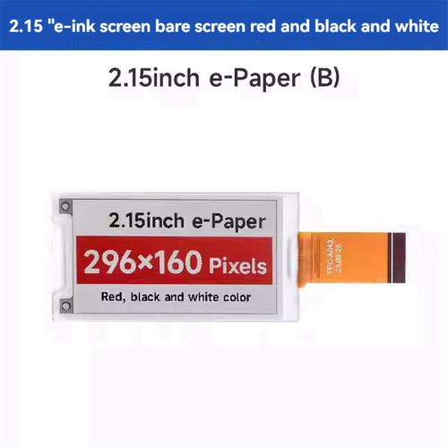 2.15-Inch E-Paper Electronic Module 296x160 Pixels SPI Communication HAT+ Standard for ,B 2